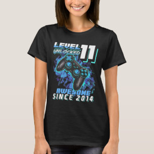 11e Verjaardag Jongen Level 11 Gamer 11 Jaar Video T-shirt