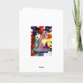 11e Verjaardag Kaart leuke kleine glitter meids (Achterkant)