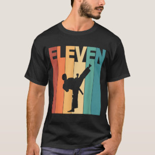 11e verjaardag Karate Taekwondo Thema 11 Jaar Oud T-shirt