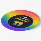 11e verjaardag: kleurrijke regenboog # 11, Naam va Papieren Bordje (Gekanteld)