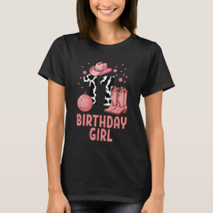 11e verjaardag koe patroon cowgirl 11 jaar oud ver t-shirt