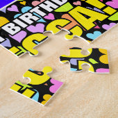 11e verjaardag — Leuk, liefdevolle hartvormen + “1 Legpuzzel (Zijkant)
