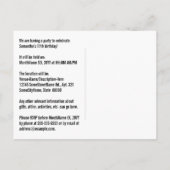 11e verjaardag - Leuk vuurwerk, regenbooglook "11" Briefkaart (Achterkant)