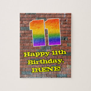 11e verjaardag: Leuke Graffiti-Geïnspireerde Regen Legpuzzel