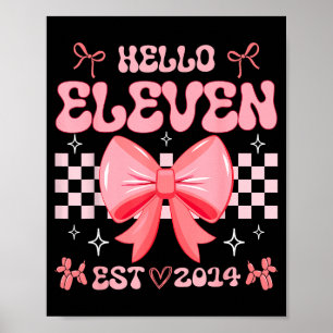 11e verjaardag meisje Hallo Elf Gesticht 2014 Nk C Poster