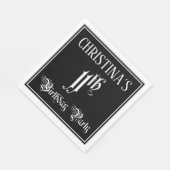 11e verjaardag Partij — Fancy Manuscript + de Naam Servet (Hoek)