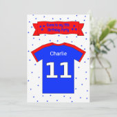 11e verjaardag persoonlijke partijuitnodiging kaart (Staand voorkant)