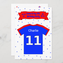 11e verjaardag persoonlijke partijuitnodiging kaart