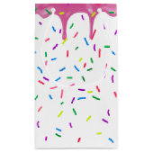 11e verjaardag prins op roze ijsvorming klein cadeauzakje (Achterkant)