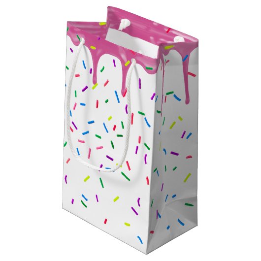 11e verjaardag prins op roze ijsvorming klein cadeauzakje (Achterkant Gekanteld)