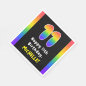 11e verjaardag: Regenboogspectrum # 11, Aangepaste Servet (Hoek)