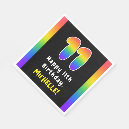 11e verjaardag: Regenboogspectrum # 11, Aangepaste Servet (Hoek)