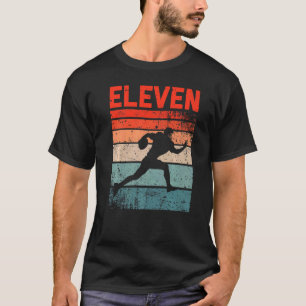11e verjaardag Retro Amerikaans Football 11 jaar o T-shirt