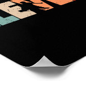 11e verjaardag Retro Badminton 11 jaar oude jongen Poster (Hoek)