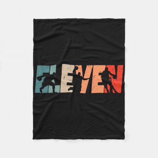 11e verjaardag Retro Bysketbyll 11 jaar oude jonge Fleece Deken (Voorkant)