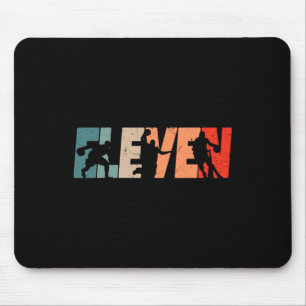 11e verjaardag Retro Bysketbyll 11 jaar oude jonge Muismat