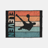 11e Verjaardag Retro Bysketbyll Lovers Boys Kinder Fleece Deken (Voorkant (Horizontaal))