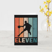 11e Verjaardag Retro Bysketbyll Lovers Boys Kinder Kaart (Gele Bloem)