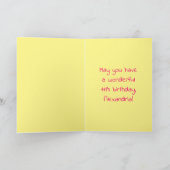 11e verjaardag: roze strips & harten, regenboognr. kaart (Binnen)