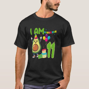 11e verjaardag Schattige Avocado 11 Jaar Oude Jong T-shirt