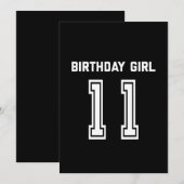 11e verjaardag Shirt cadeau 11 jaar oud meisje Kaart (Voorkant / Achterkant)