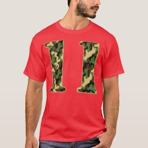 11e verjaardag soldaat 11 jaar oud militair thema t-shirt
