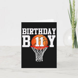 11e Verjaardag Sport 11 Jaar Oud Bysketbyll 11 Jon Kaart
