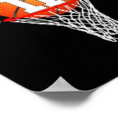 11e verjaardag Sport 11 jaar oude Basketball 11 jo Poster (Hoek)