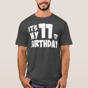 11e verjaardag t-shirt