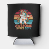 11e verjaardag T-shirt Geweldige sinds 2011 Eenhoo Blikjeskoeler (Voorkant)