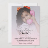 11e verjaardag uitnodiging Verjaardagsfeest Foto r (Voorkant)