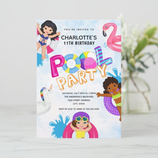 11e verjaardag van de 11e verjaardag van de zomerm kaart (Staand voorkant)