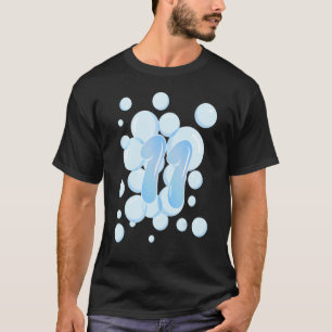 11e verjaardag van de "Bubble Thmed Birthday Party T-shirt