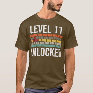 11e verjaardag van de geboortegolf voor jongens va t-shirt