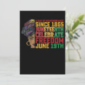 11e verjaardag van de herdenking van de zwarte vri kaart (Staand voorkant)