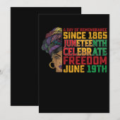 11e verjaardag van de herdenking van de zwarte vri kaart (Voorkant / Achterkant)