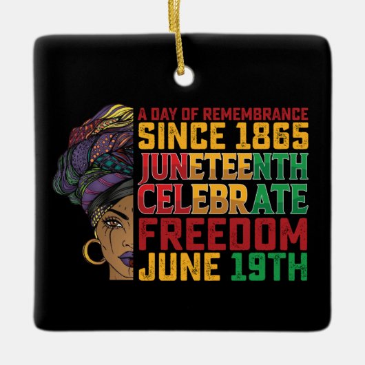 11e verjaardag van de herdenking van de zwarte vri keramisch ornament (Voorkant)