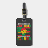 11e verjaardag van de zwarte Amerikaanse vrijheid Bagagelabel (Voorkant verticaal)