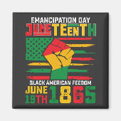 11e verjaardag van de zwarte Amerikaanse vrijheid Magneet (Voorkant)