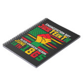 11e verjaardag van de zwarte Amerikaanse vrijheid Notitieboek (Linkerzijde)