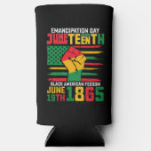 11e verjaardag van de zwarte Amerikaanse vrijheid Seltzer Blikjeskoeler (Voorkant)