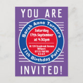 11e verjaardag van het kind uitnodiging briefkaart (Voorkant)