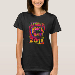 11e verjaardag van kleurstofafbraak sinds november t-shirt