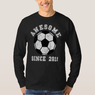 11e verjaardag Voetbal Voetbal 11 jaar oude voetba T-shirt