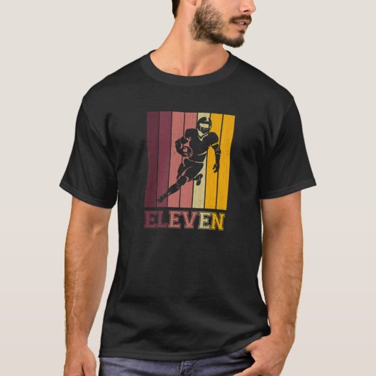 11e verjaardag voor de Speler van het Football van T-shirt (Voorkant)