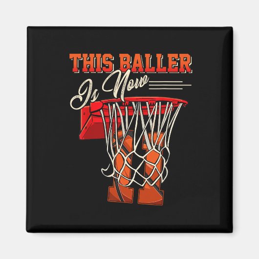 11e verjaardag voor peuter Basketball 11 jaar oud  Magneet (Voorkant)