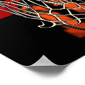 11e verjaardag voor peuter Basketball 11 jaar oud  Poster (Hoek)