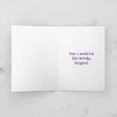 11e verjaardag: Vuurwerk Fun Pattern + Regenboog 1 Kaart (Binnen)