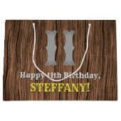 11e verjaardag: Western geïnspireerde kijk in het  Groot Cadeauzakje (Voorkant)