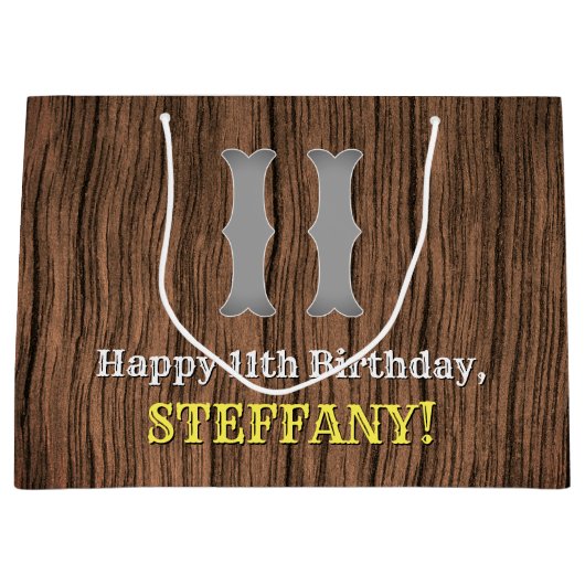 11e verjaardag: Western geïnspireerde kijk in het  Groot Cadeauzakje (Voorkant)